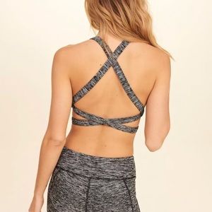Hollister gym top crossed back